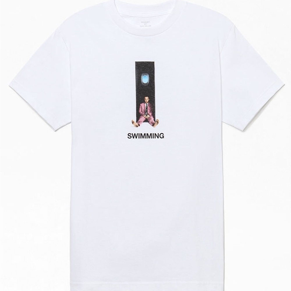 Swimming Album Mac Miller white T-shirt